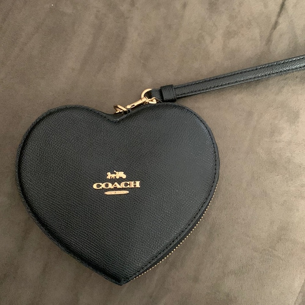 Coach Heart Shaped Wristlet